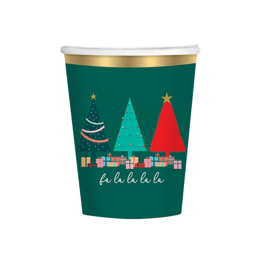9908623 IP X6 - Traditional Christmas Paper Cups 250ml - 6 PKG/8