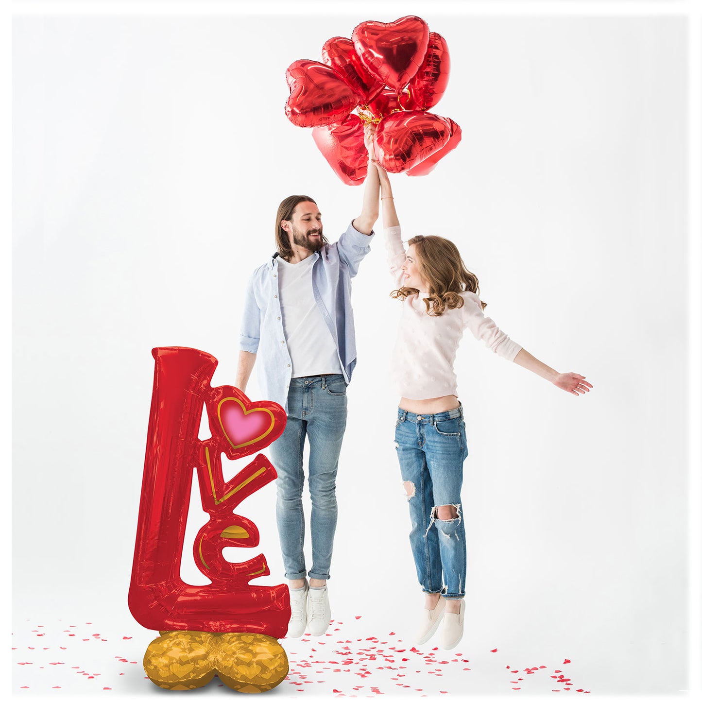 4237111 IP X3 - Big Love Airloonz Large Foil Balloons 29"/73cm w x 58"/147cm h P70 - 3 PC