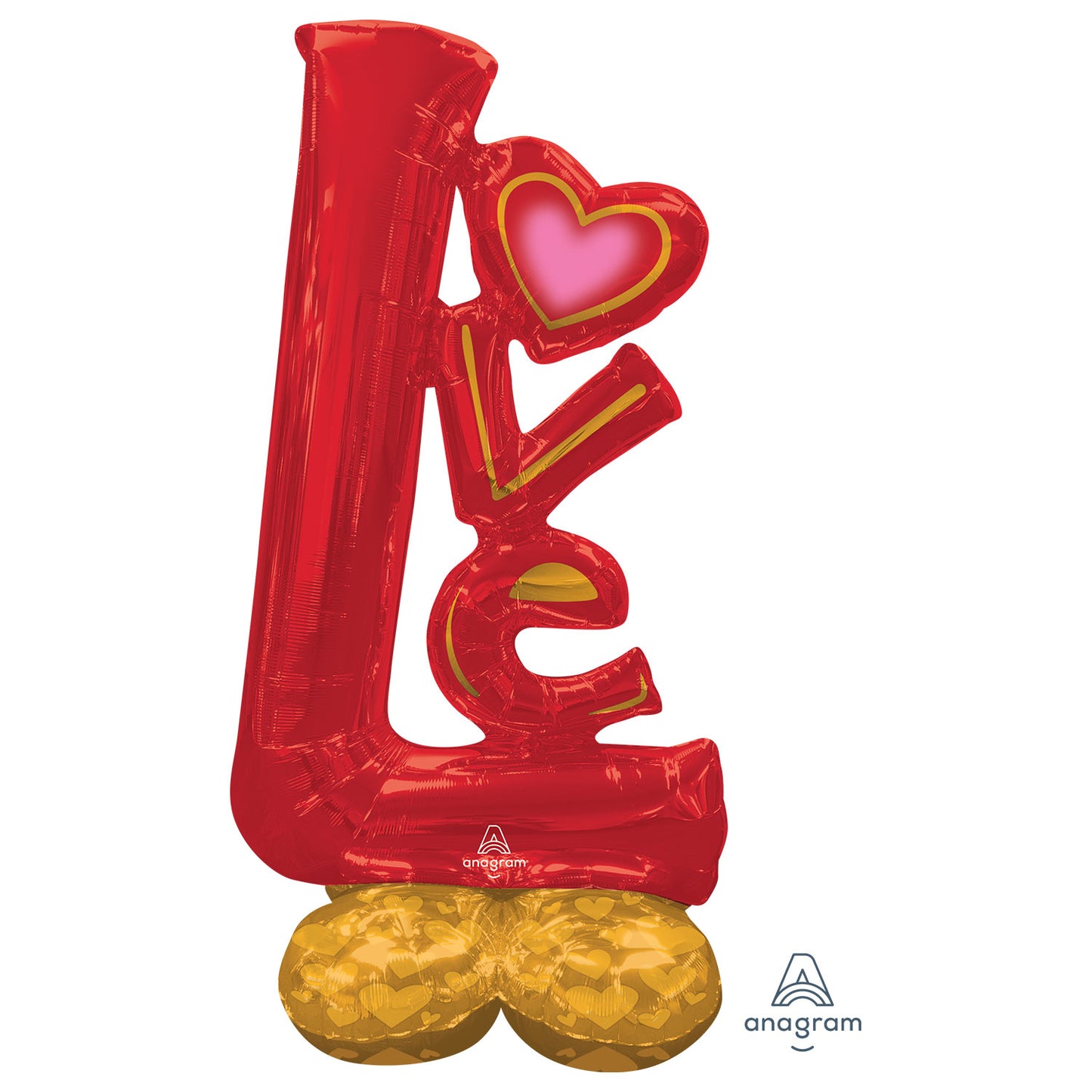 4237111 IP X3 - Big Love Airloonz Large Foil Balloons 29"/73cm w x 58"/147cm h P70 - 3 PC
