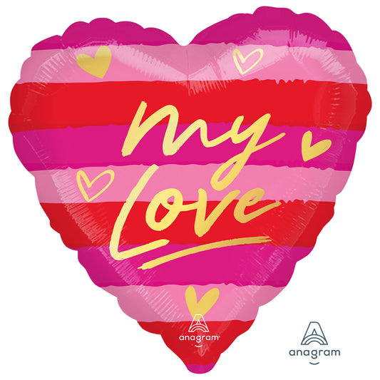 4226101 IP X5 - My Love Standard HX Foil Balloons S40 - 5 PC