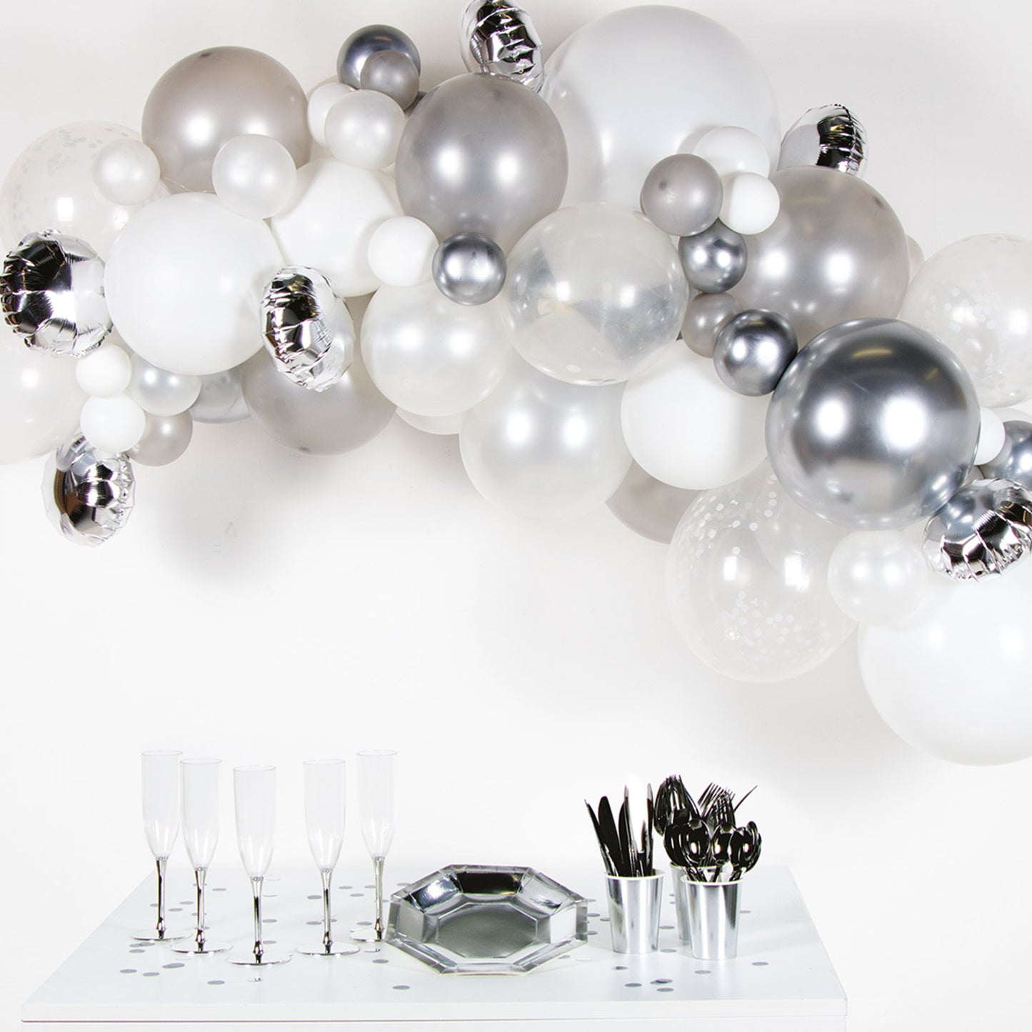Gold & White DIY Garland Balloon Kits - 4 PKG/66