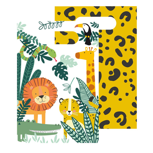 9909354 IP X6 - Get Wild Paper Party Bags - 6 PKG/8