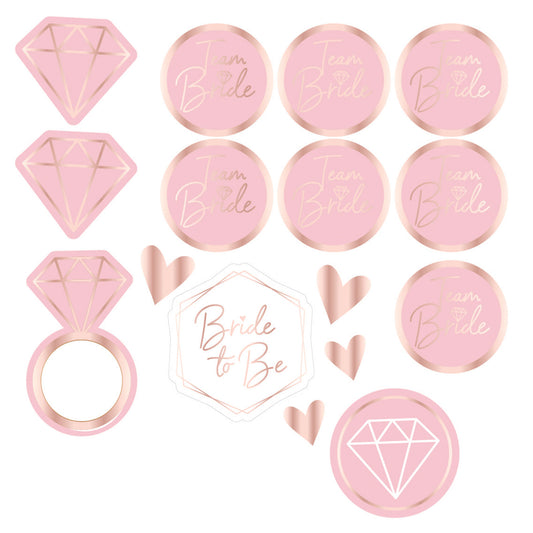 Team Bride Temporary Tattoos - 6 PC