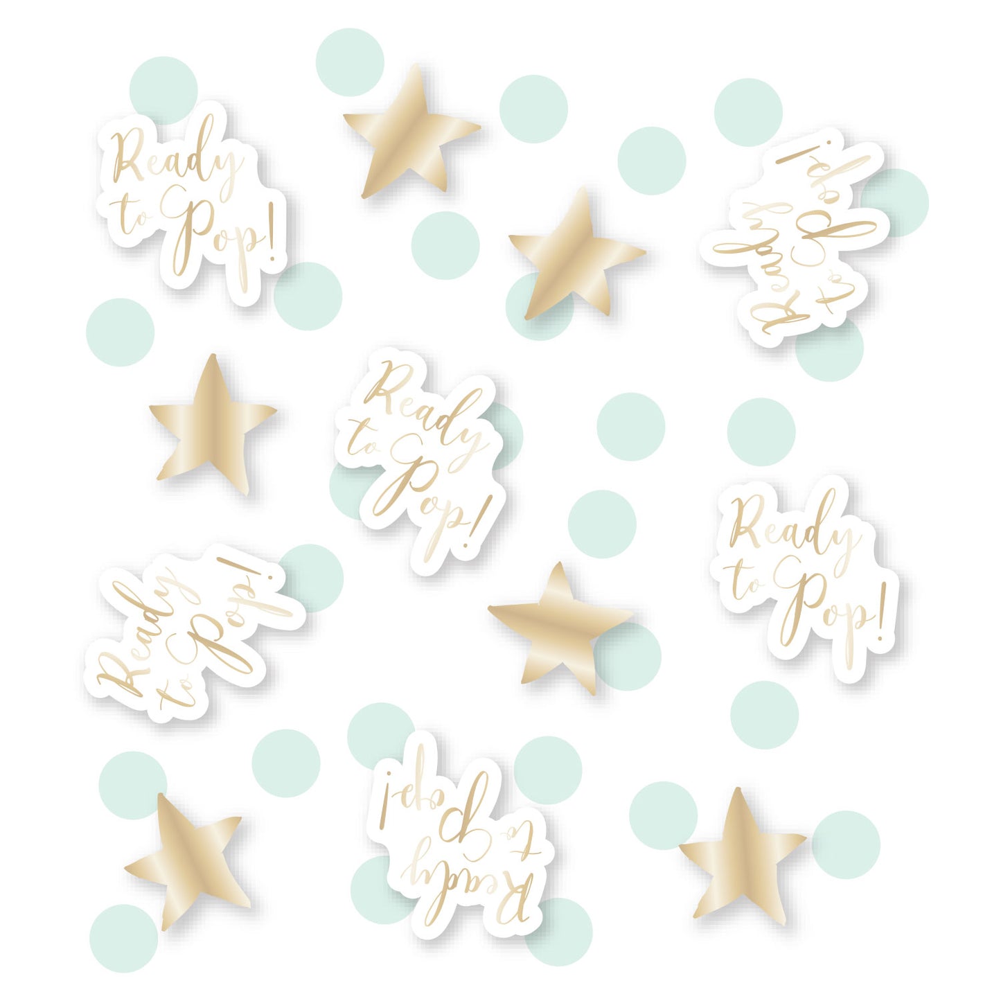 9910287 IP X6 - Ready To Pop Table Confetti - 6 PC
