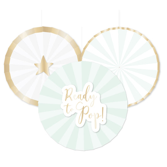 9910290 IP X6 - Ready To Pop Paper Fans - 6 PKG/3