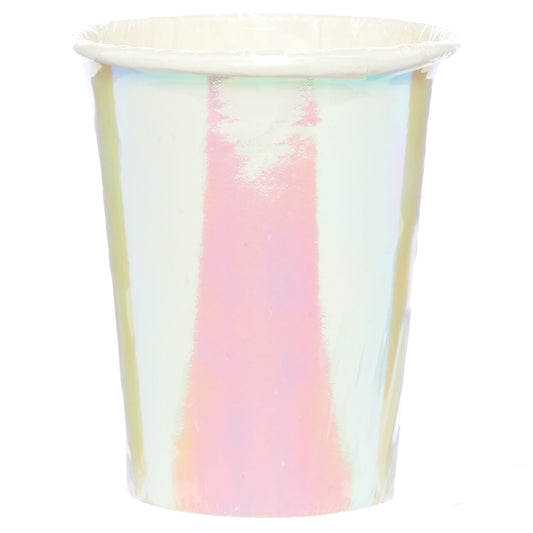 9911415 IP X6 - Iridescent Paper Cups 250ml - 6 PKG/8