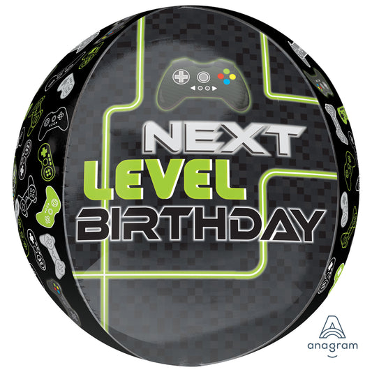 4110701 IP X5 - Level Up Orbz Foil Balloons S40 - 5 PC