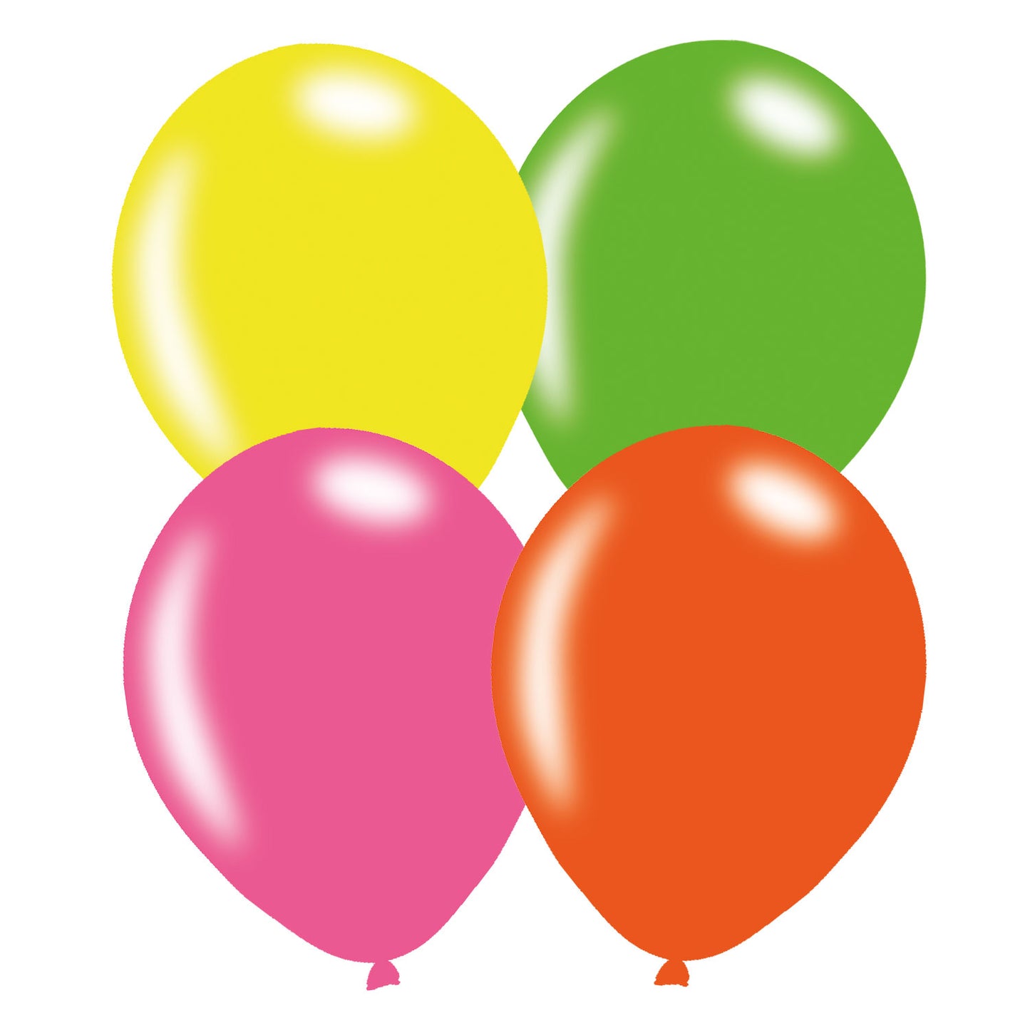 9907440 IP X10 - Neon Assorted Latex Balloons 9"/23cm - 10 PKG/10