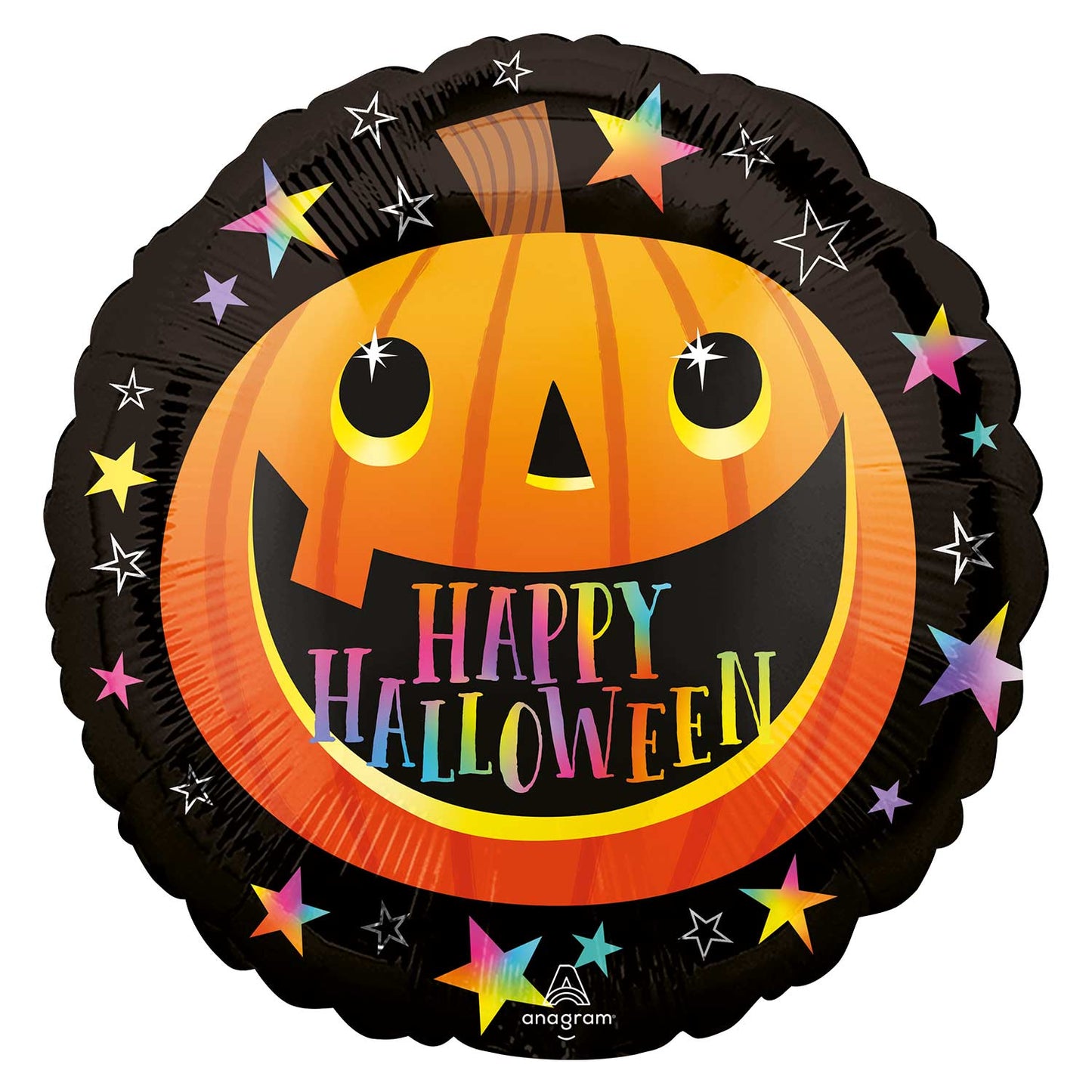 4316701 IP X5 - Smiley Pumpkin Standard HX Foil Balloons S40 - 5 PC