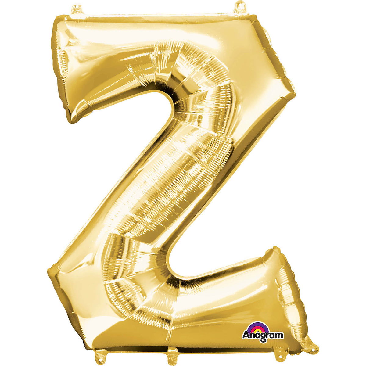 Letter Z Rose Gold Minishape Foil Balloons 16"/40cm A04 - 5 PC