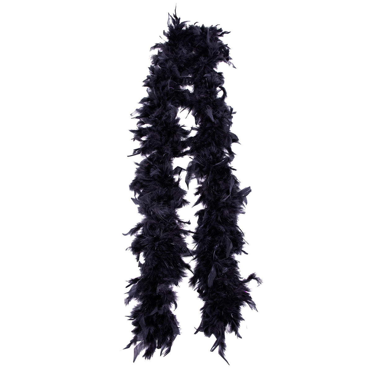 Black Deluxe Feather Boas - 6 PC