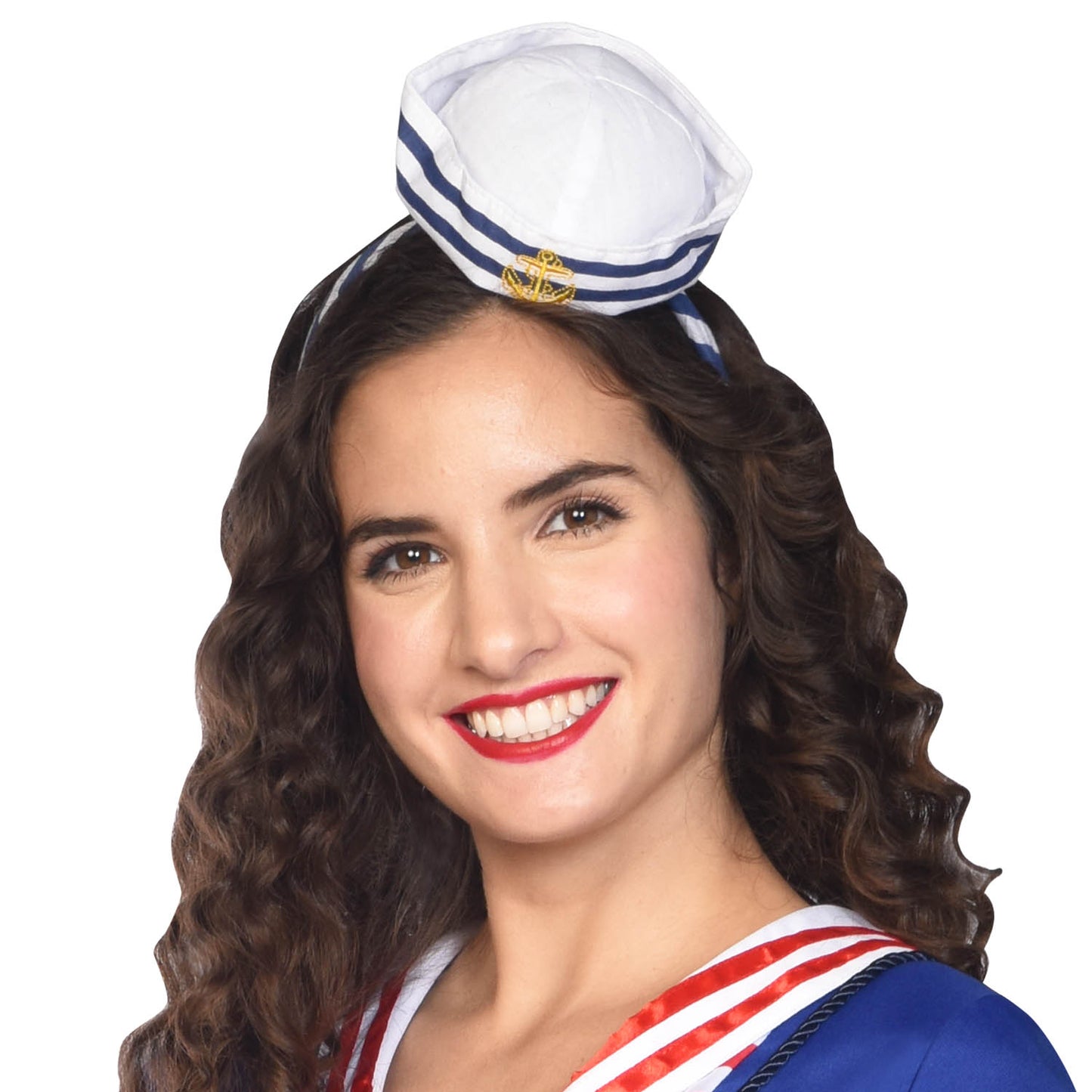 9909476 IP X6 - Navy Sailor Cap Headbands - 6 PC