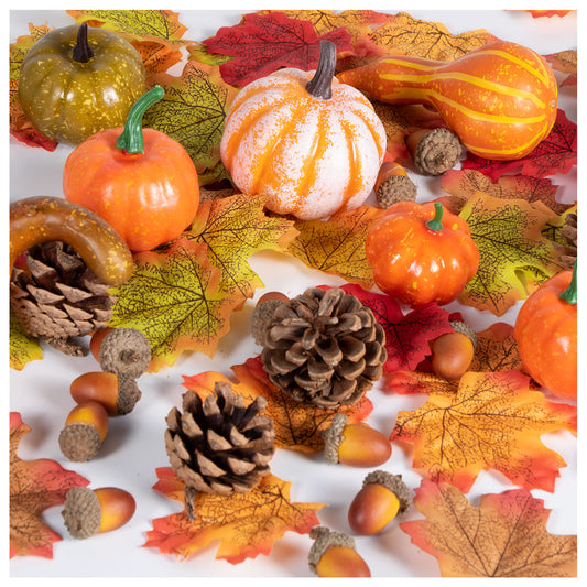 9912244 IP X24 - Pumpkin Decorations Kits - 24 PKG/128
