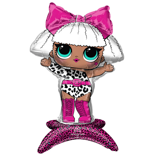 4256811 IP X5 - Diva L.O.L Surprise Sitter Foil Balloons 16"/40cm w x 23"/58cm h P50 - 5 PC