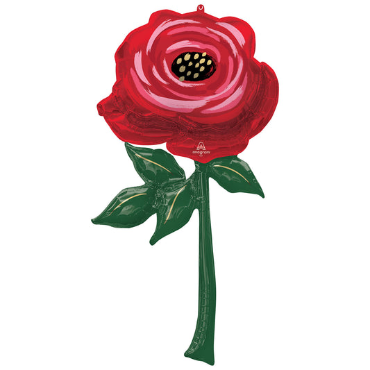 4370401 IP X5 - Painted Rose Multi Foil Balloons 33"/83cm x 62"/157cm h P70 - 3 PC
