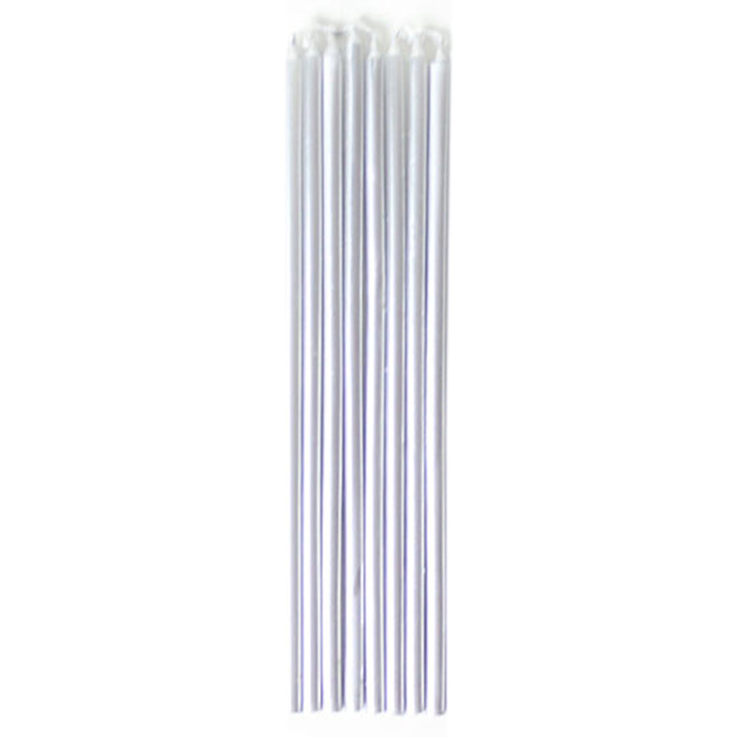 Metallic Pink Skinny Candles 16cm - 10 PKG/12