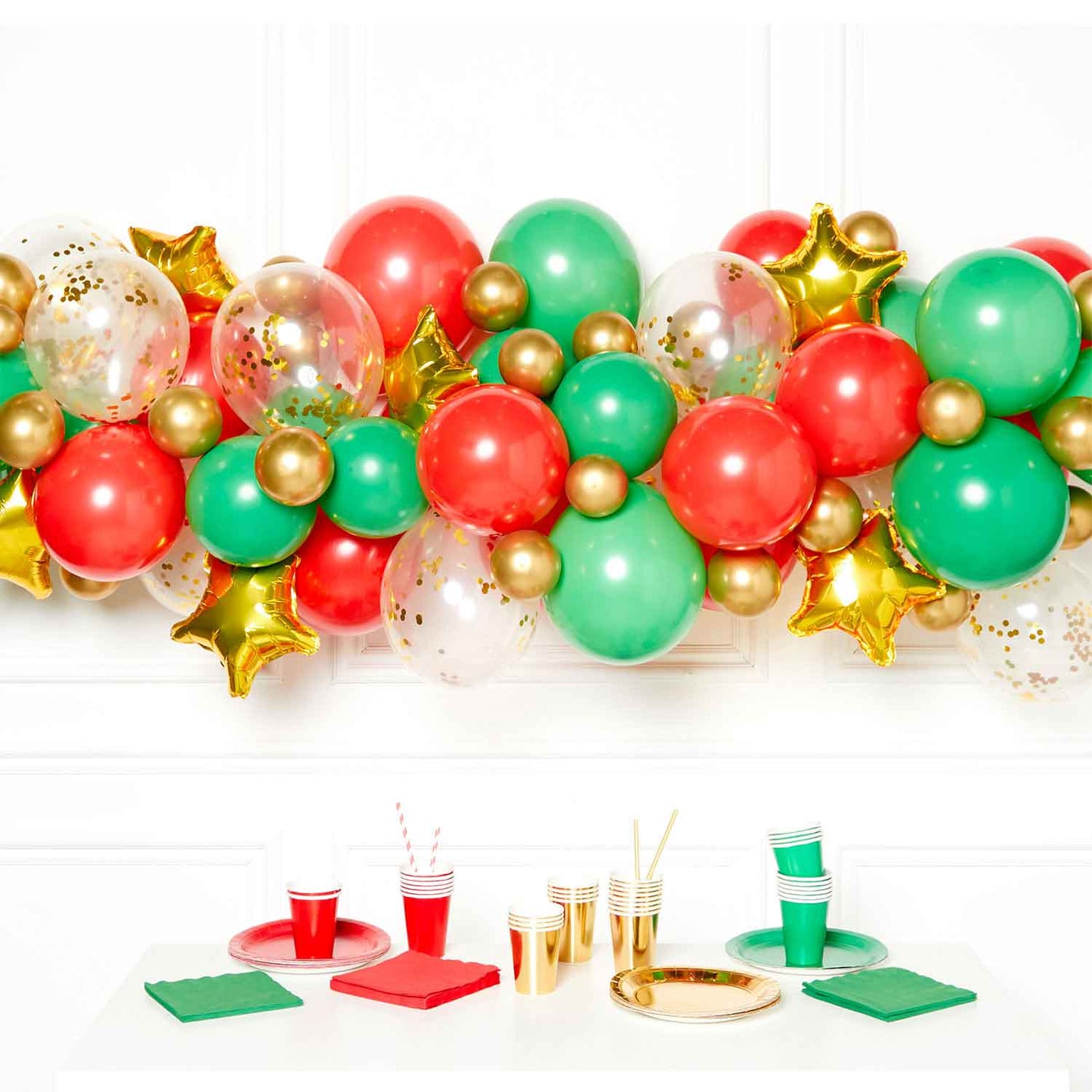 9911774 IP X4 - Christmas DIY Garland Balloon Kits - 4 PKG/66