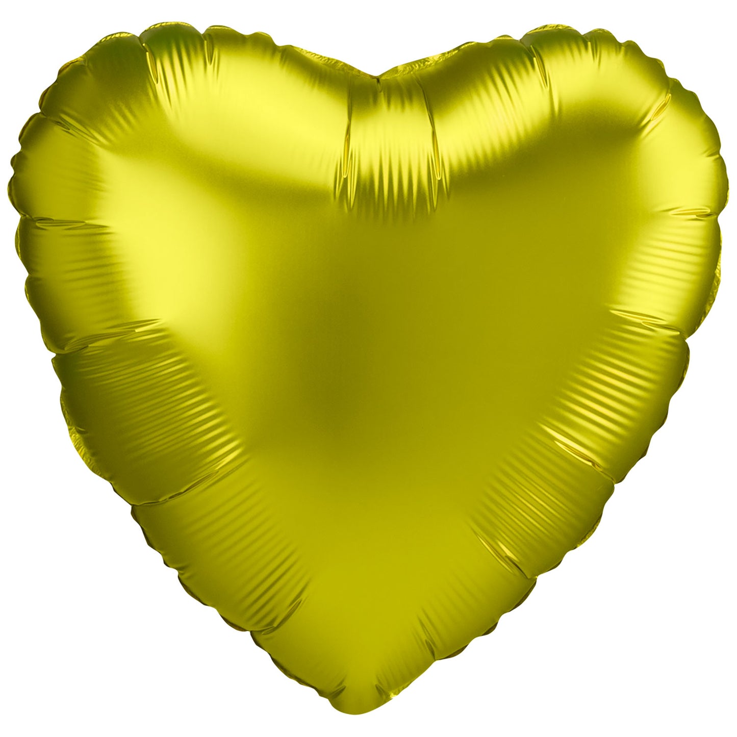 4188402 IP X10 - Anagram Satin Luxe Lemon Heart Standard Unpackaged Foil Balloons S15 - 10 PC