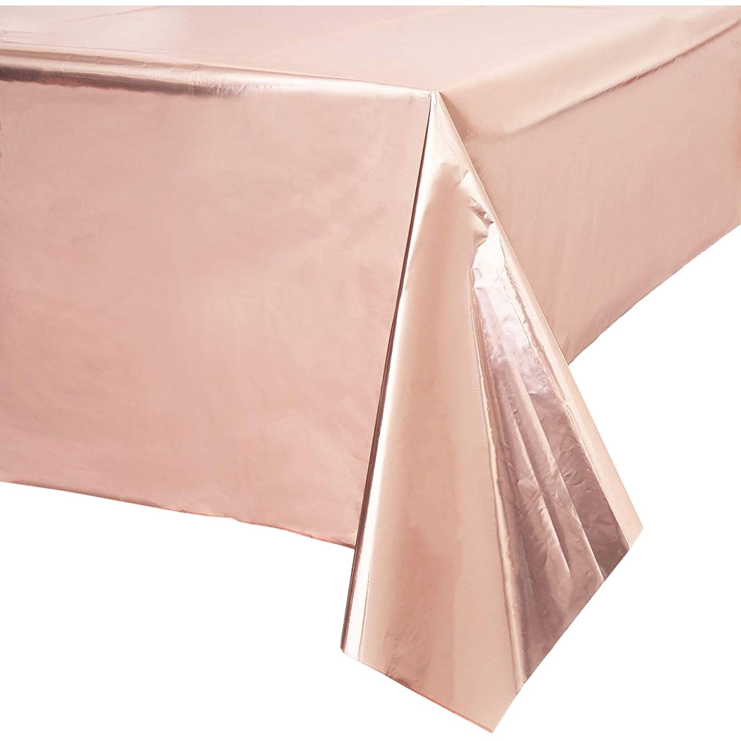 9908657 IP X6 - Metallic Rose Gold Foil Tablecovers 1.8m x 1.2m - 6 PC