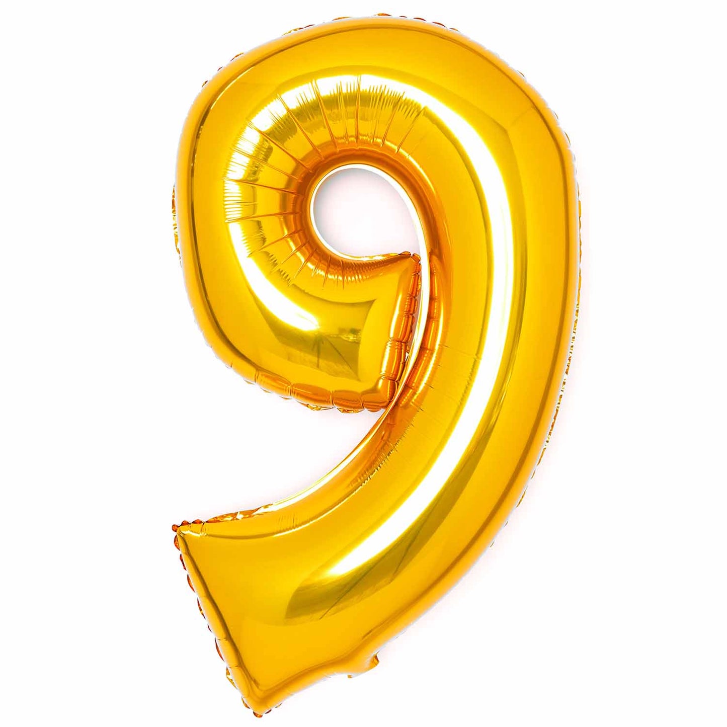 Amscan Large Number Various Colours 9 Foil Balloons 22" / 57cm w x 36" /91cm h P50 - 5 PC