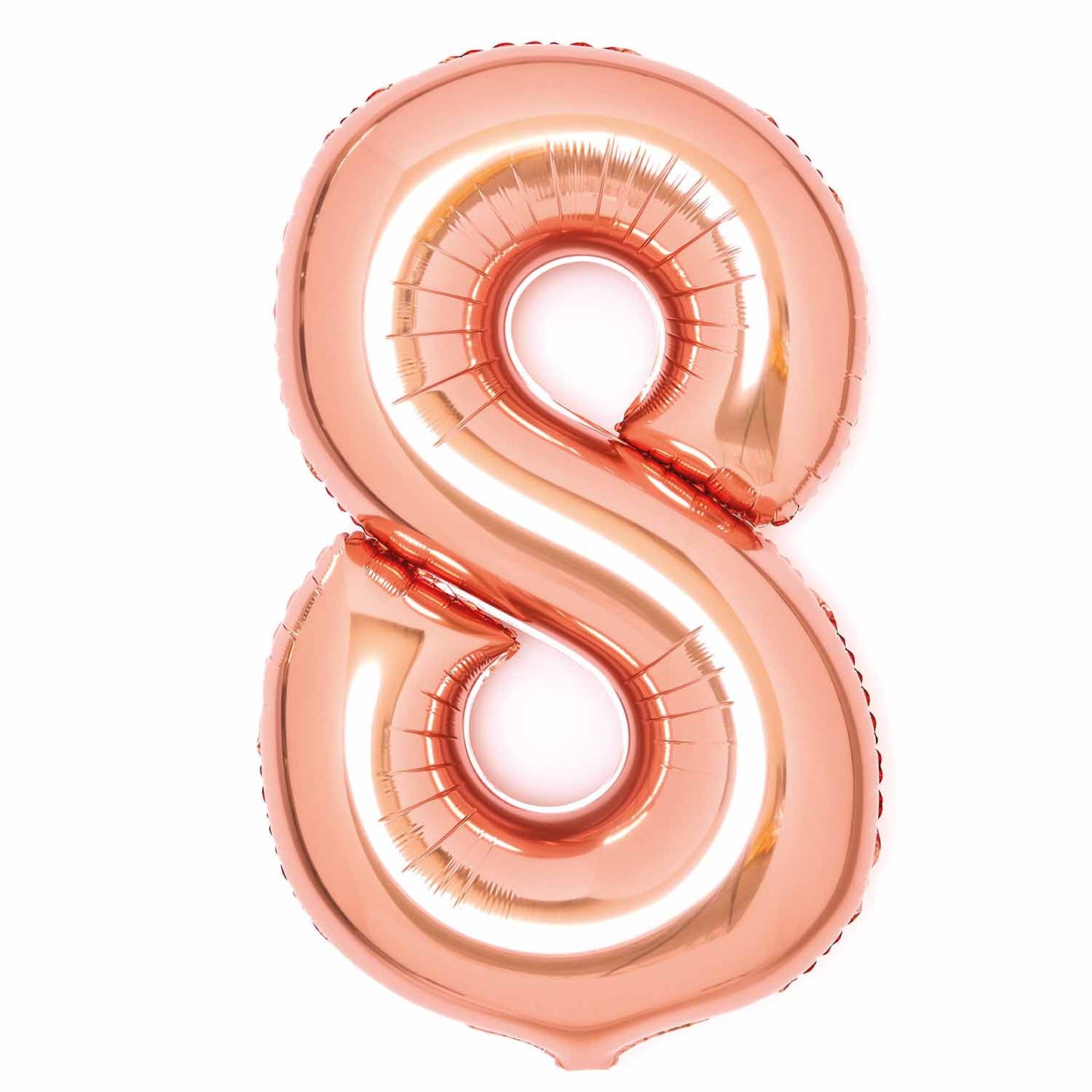 Amscan Large Number Various Colours 8 Foil Balloons 21" /54cm w x 34" /87cm h P50 - 5 PC
