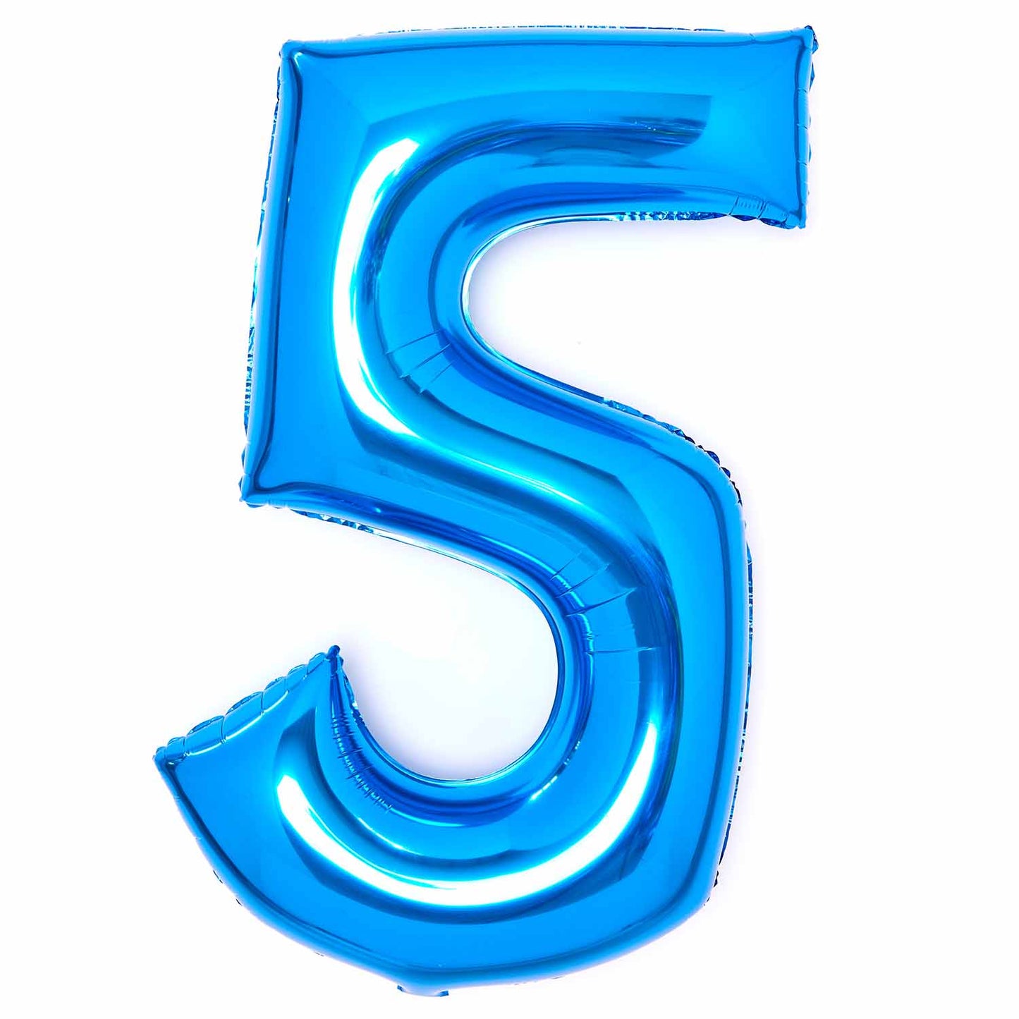 Amscan Large Number Various Colours 5 Foil Balloons 22" / 56cm w x 35" /89cm h P50 - 5 PC