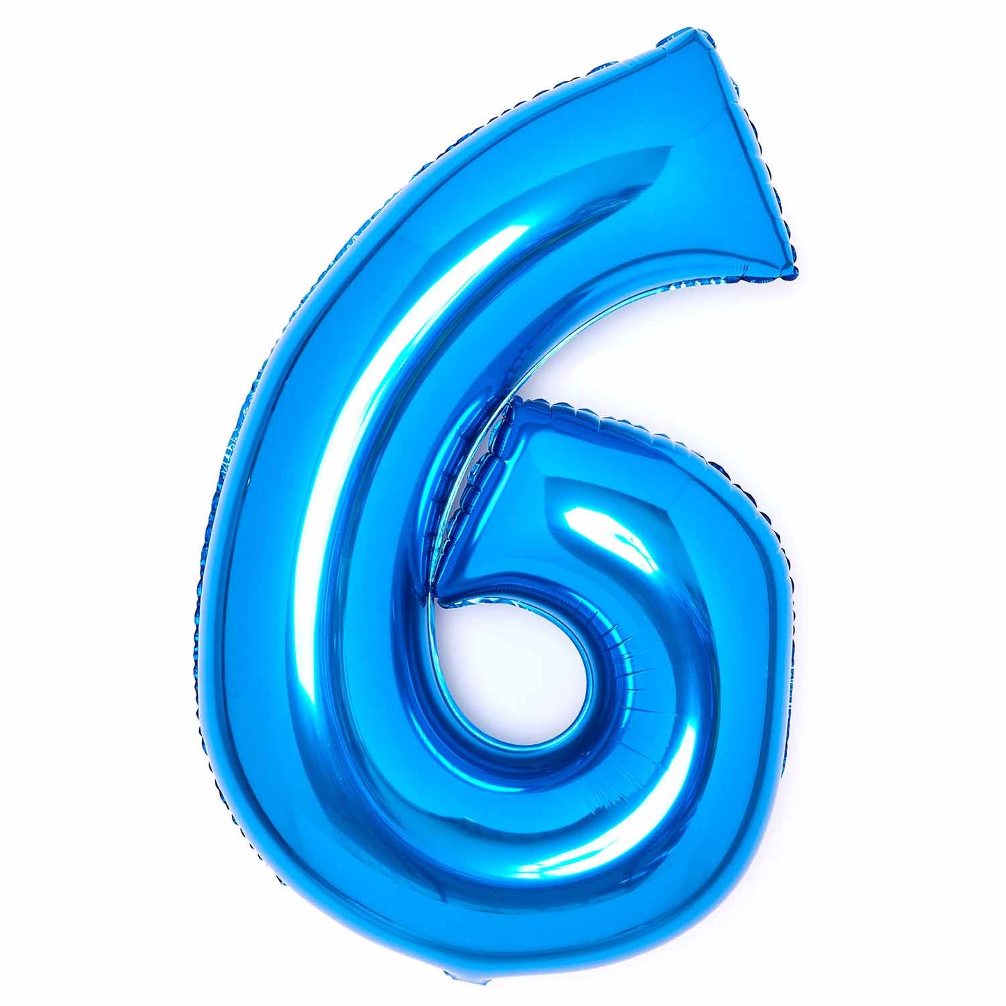 Amscan Large Number Various Colours 6 Foil Balloons 22" / 56cm w x 36" /92cm h P50 - 5 PC