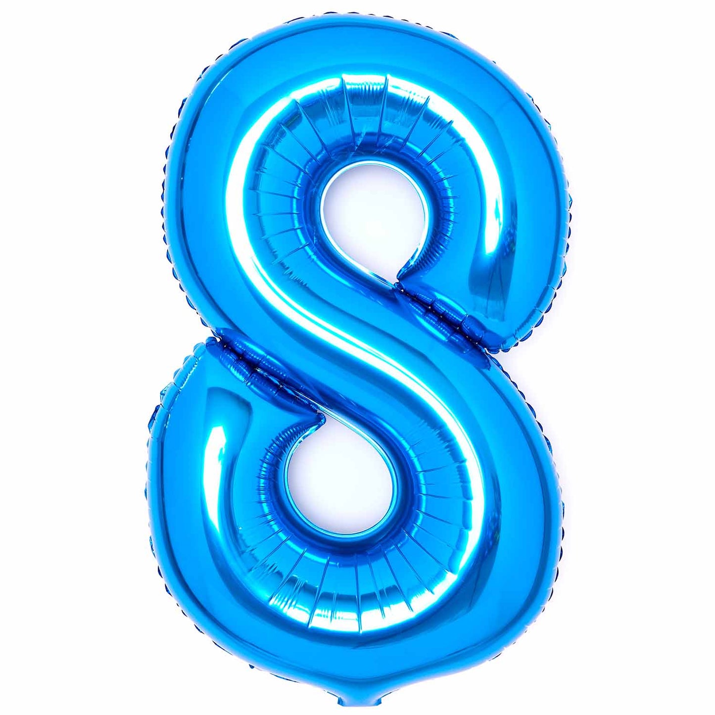 Amscan Large Number Various Colours 8 Foil Balloons 21" /54cm w x 34" /87cm h P50 - 5 PC