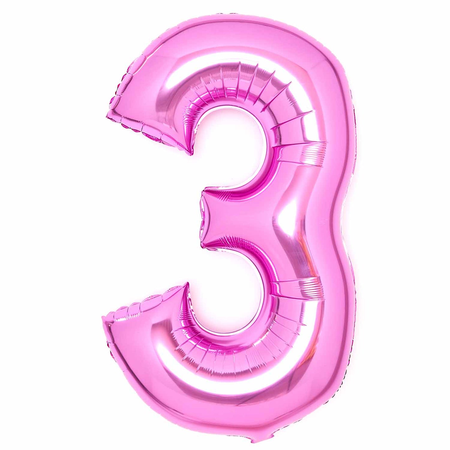 Amscan Large Number Various Colours 3 Foil Balloons 21" /53cm w x 34" /87cm h P50 - 5 PC