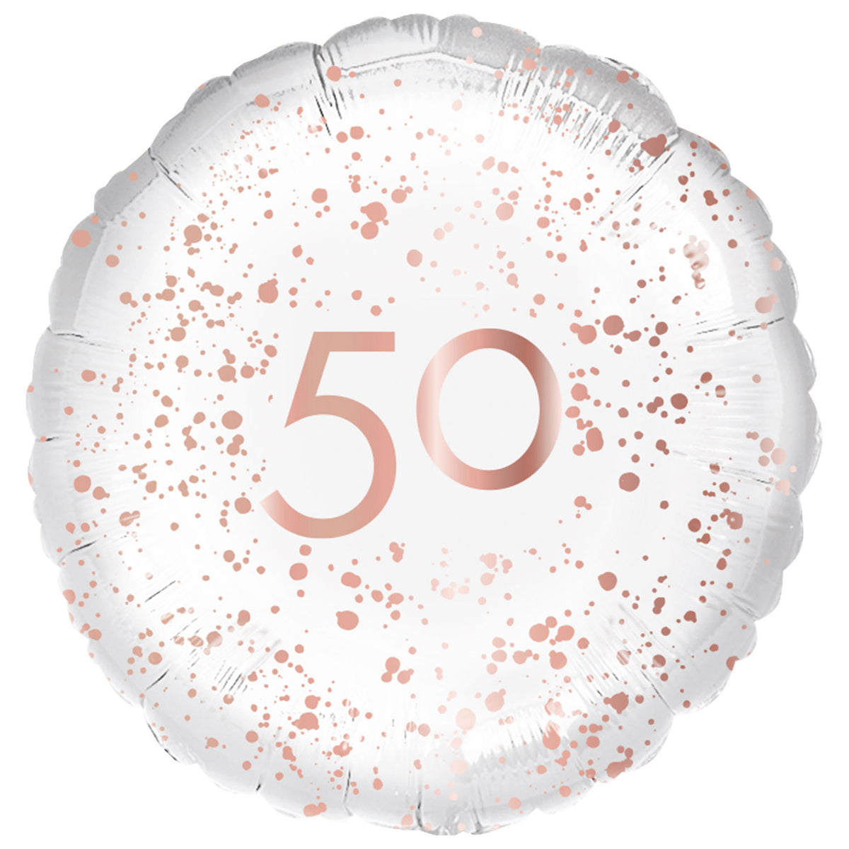 9914150 IP X5 - 50th Birthday Rose Gold Celebration Standard Foil Balloons S40 - 5 PC