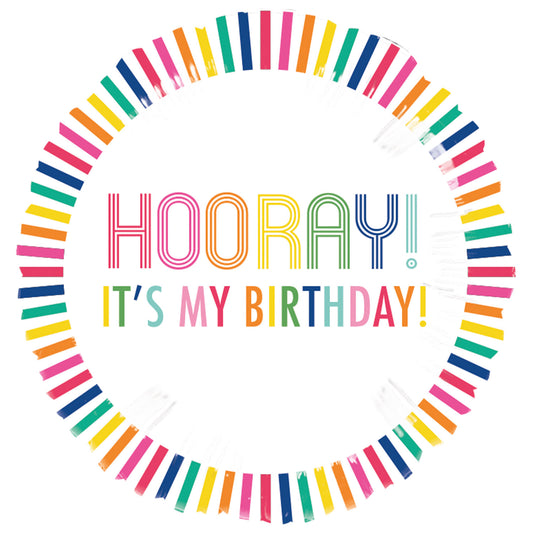 9913811 IP X5 - Hooray Standard Foil Balloons S40 - 5 PKG/5