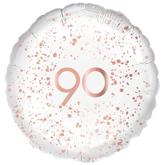 9914154 IP X5 - 90th Birthday Rose Gold Celebration Standard Foil Balloons S40 - 5 PC