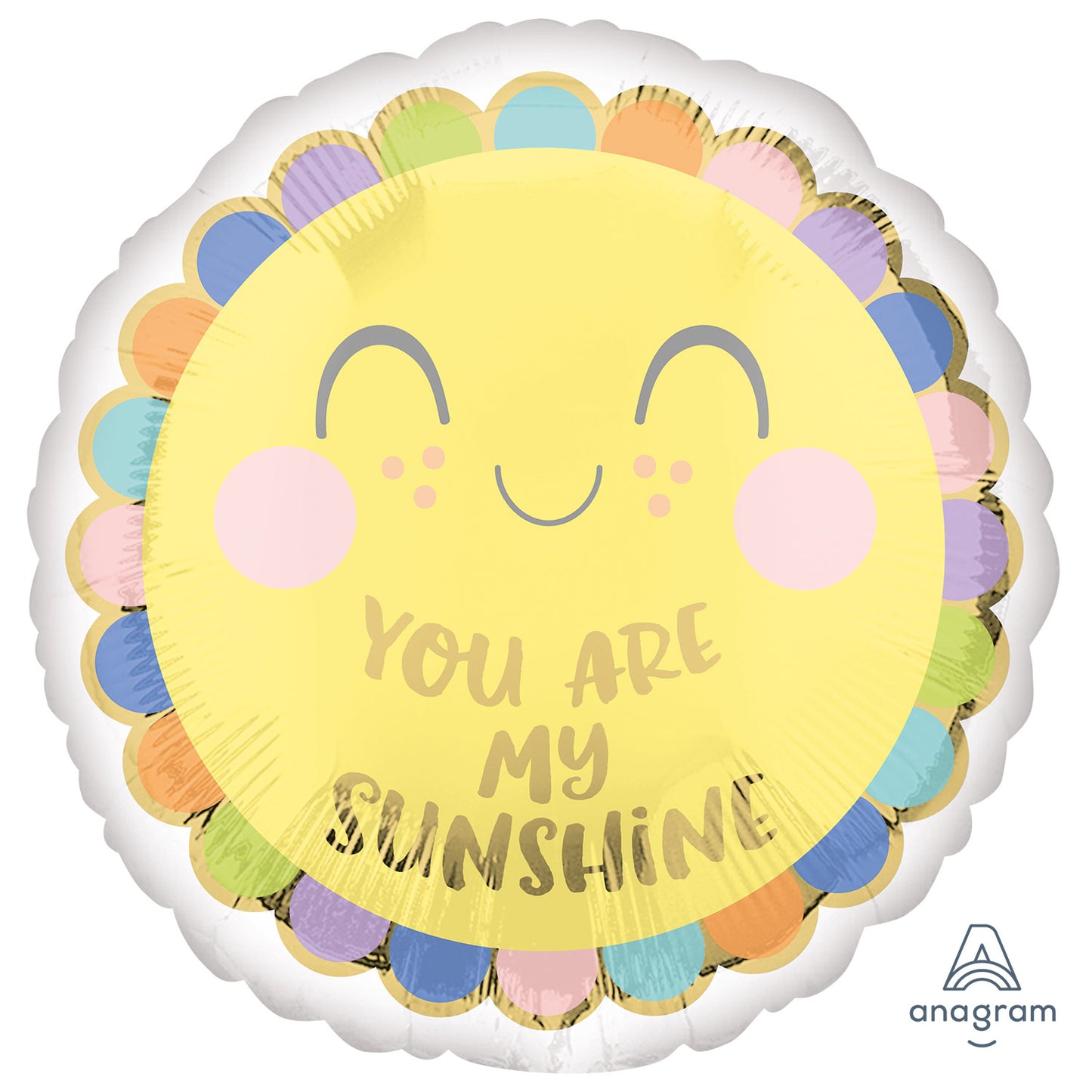 4166301 IP X5 - Sweet Baby Sunshine Standard HX Foil Balloons S40 - 5 PC