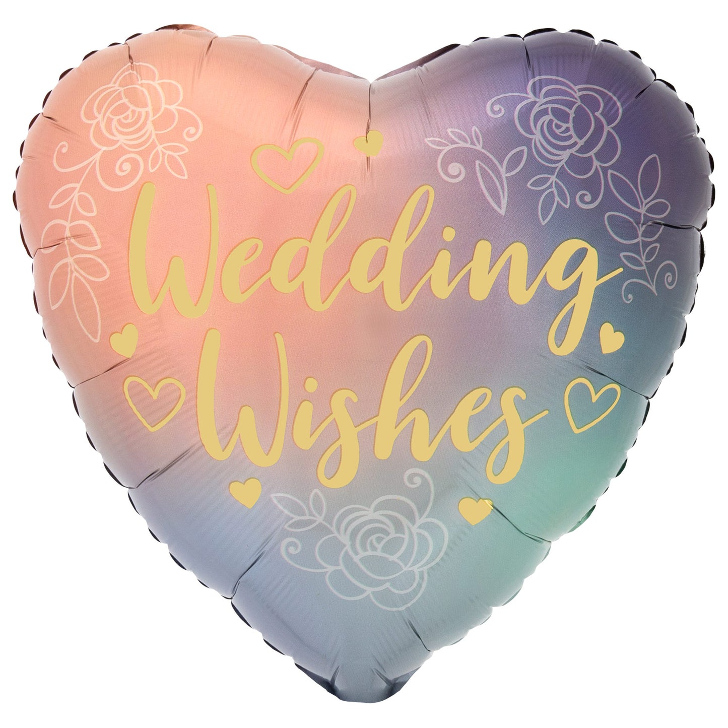 4175701 IP X5 - Twilight Lace Wedding Standard HX Foil Balloons S40 - 5 PC
