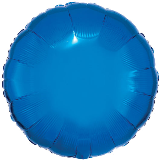 Amscan Metallic Circle Standard Unpackaged Foil Balloons C16 - 10 PC - Various Colours