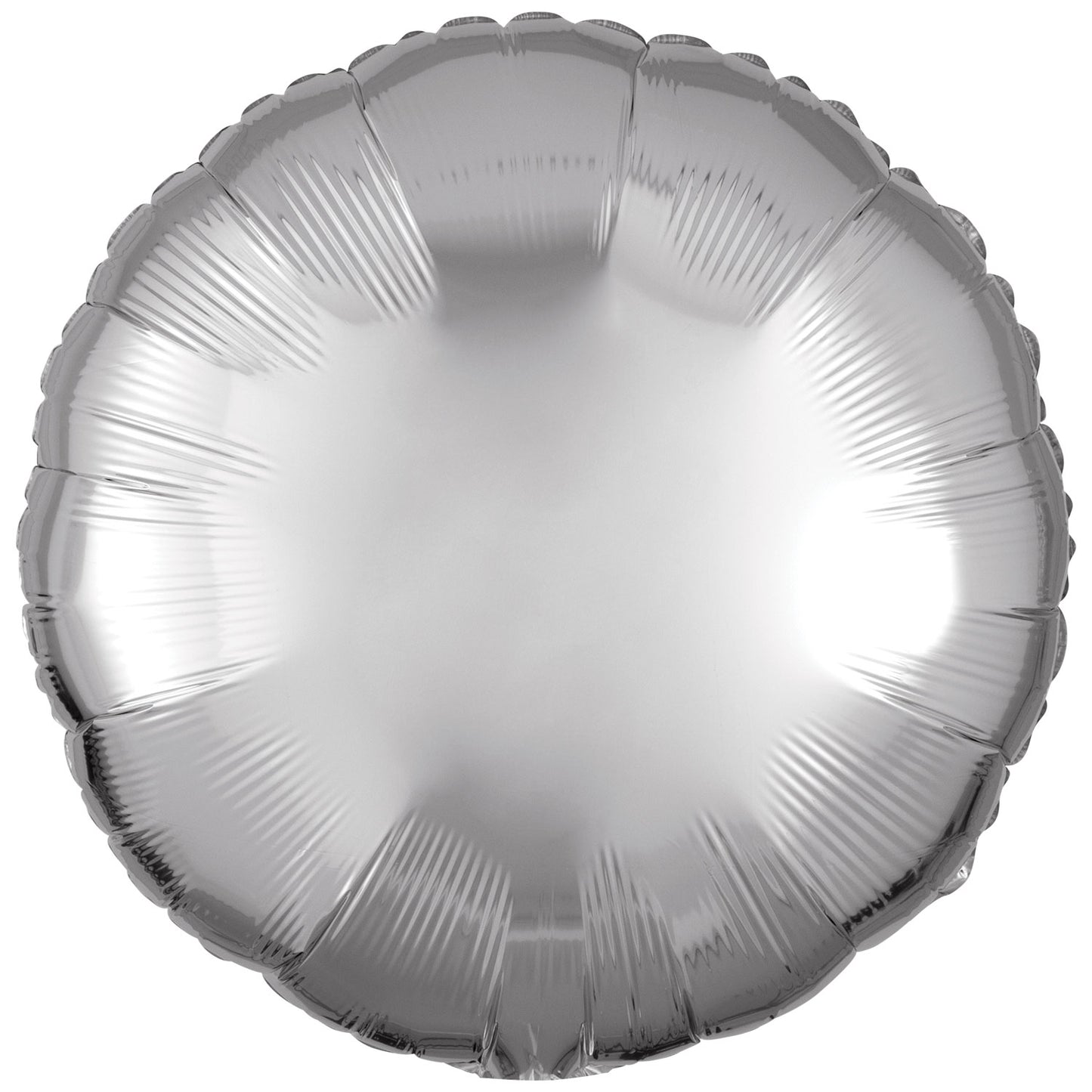 Amscan Metallic Circle Standard Unpackaged Foil Balloons C16 - 10 PC - Various Colours
