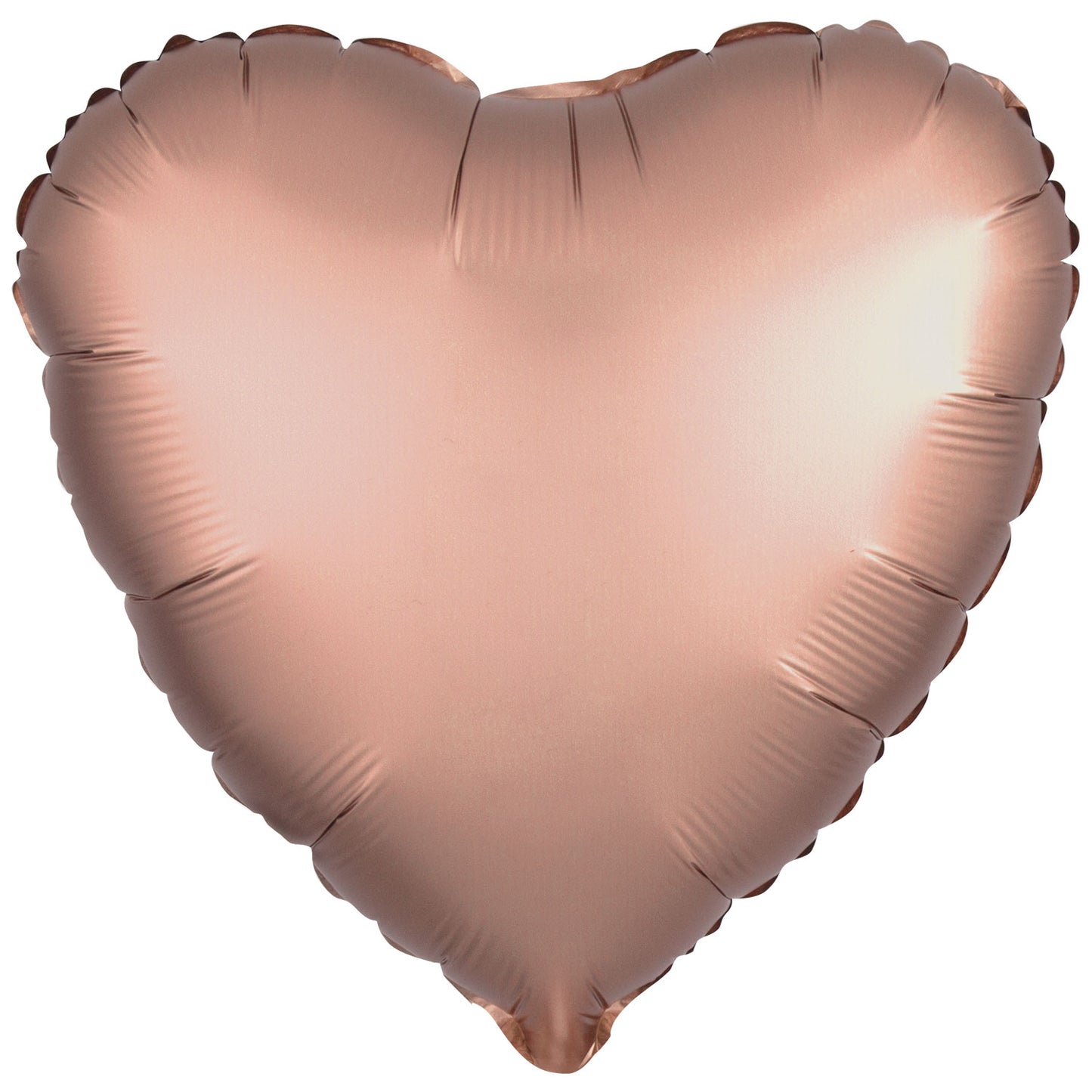 9914093 - Amscan Rose Gold Heart Standard Unpackaged Foil Balloons C16 - 10 PC