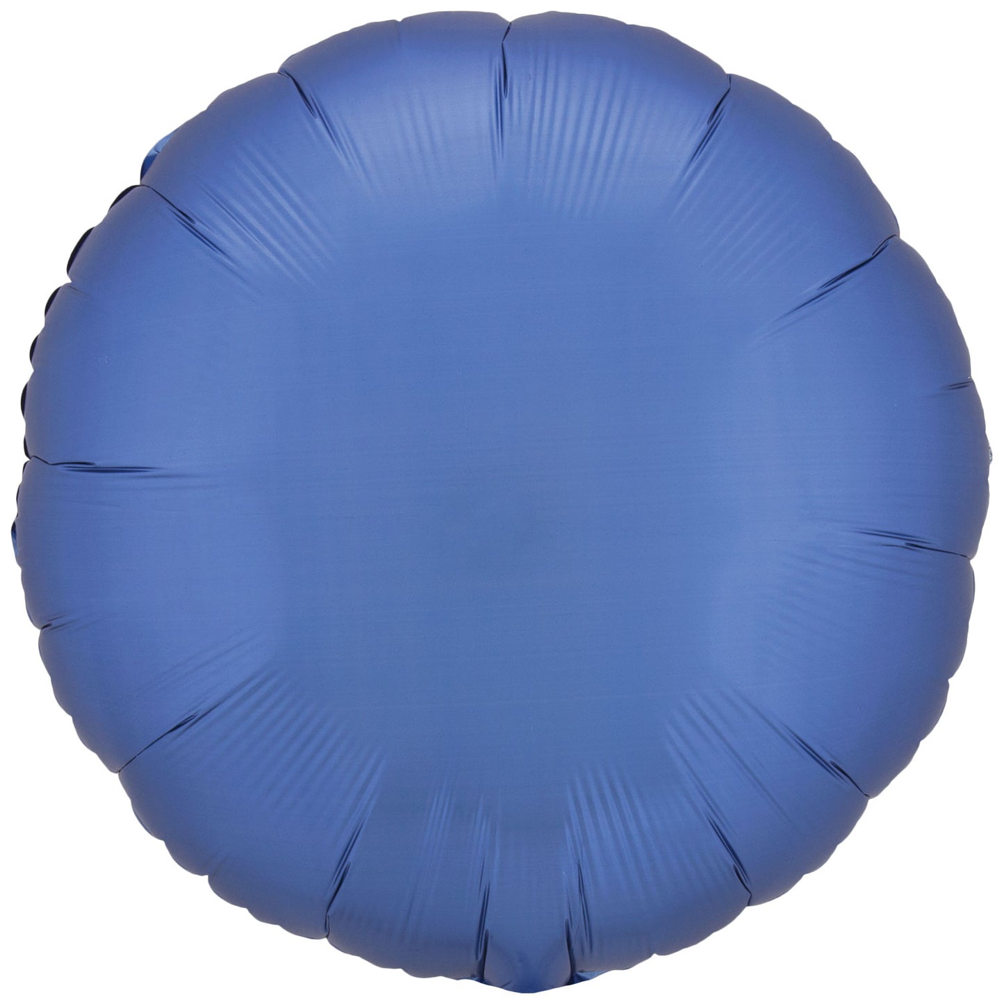 9914095 IP X5 - Amscan Silk Lustre Azure Blue Circle Standard Packaged Foil Balloons C16 - 5 PC