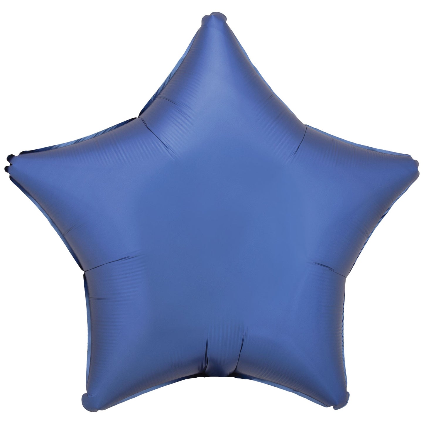 9914097 IP X5 - Amscan Silk Lustre Azure Blue Star Standard Packaged Foil Balloons C16 - 5 PC