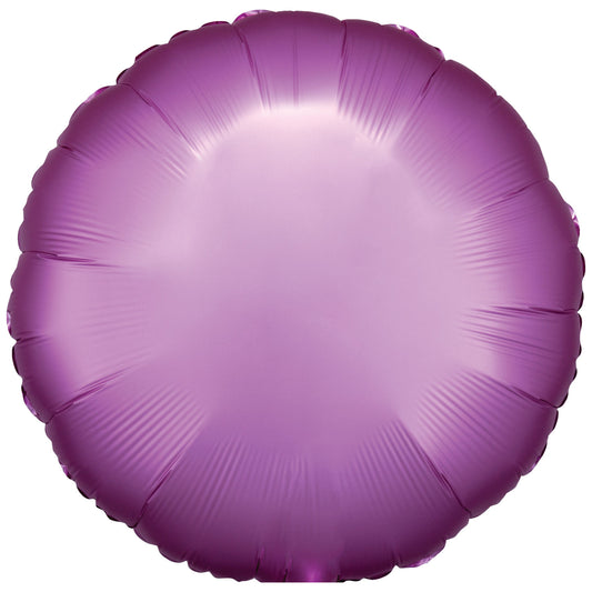 9914098 IP X5 - Amscan Silk Lustre Flamingo Circle Standard Packaged Foil Balloons C16 - 5 PC