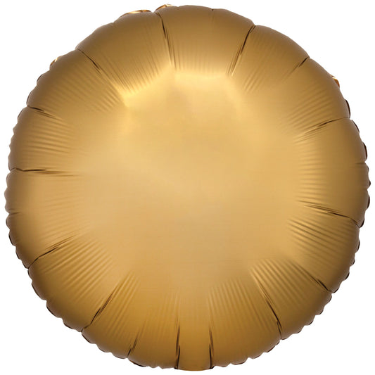 Amscan Silk Lustre Various Colours Circle Standard Unpackaged Foil Balloons C16 - 10 PC