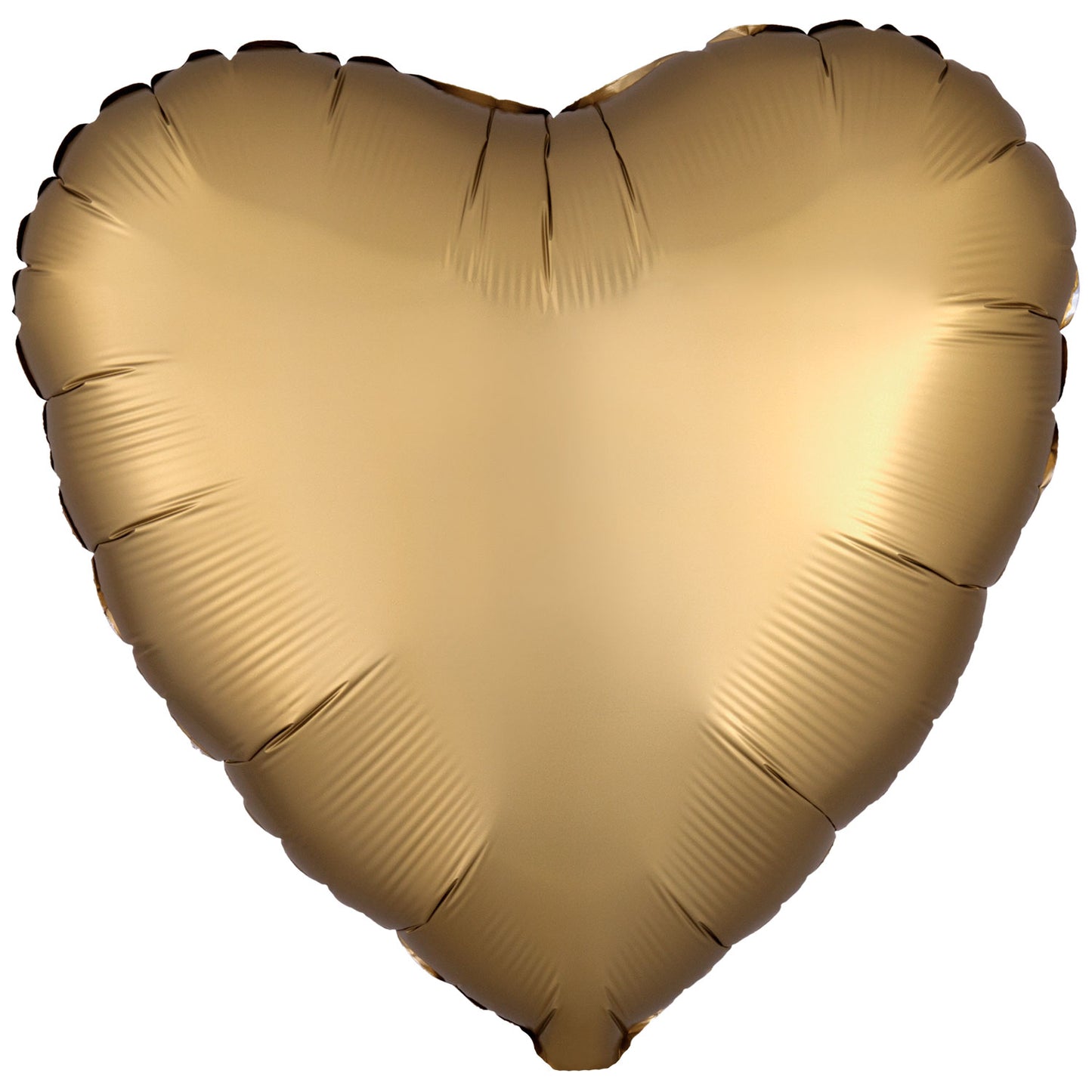 Amscan Silk Lustre White Heart Standard Packaged Foil Balloons C16 - 5 PC