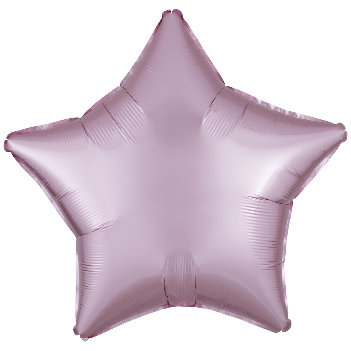 Amscan Silk Lustre Pastel Pink Star Standard Unpackaged Foil Balloons C16 - 10 PC