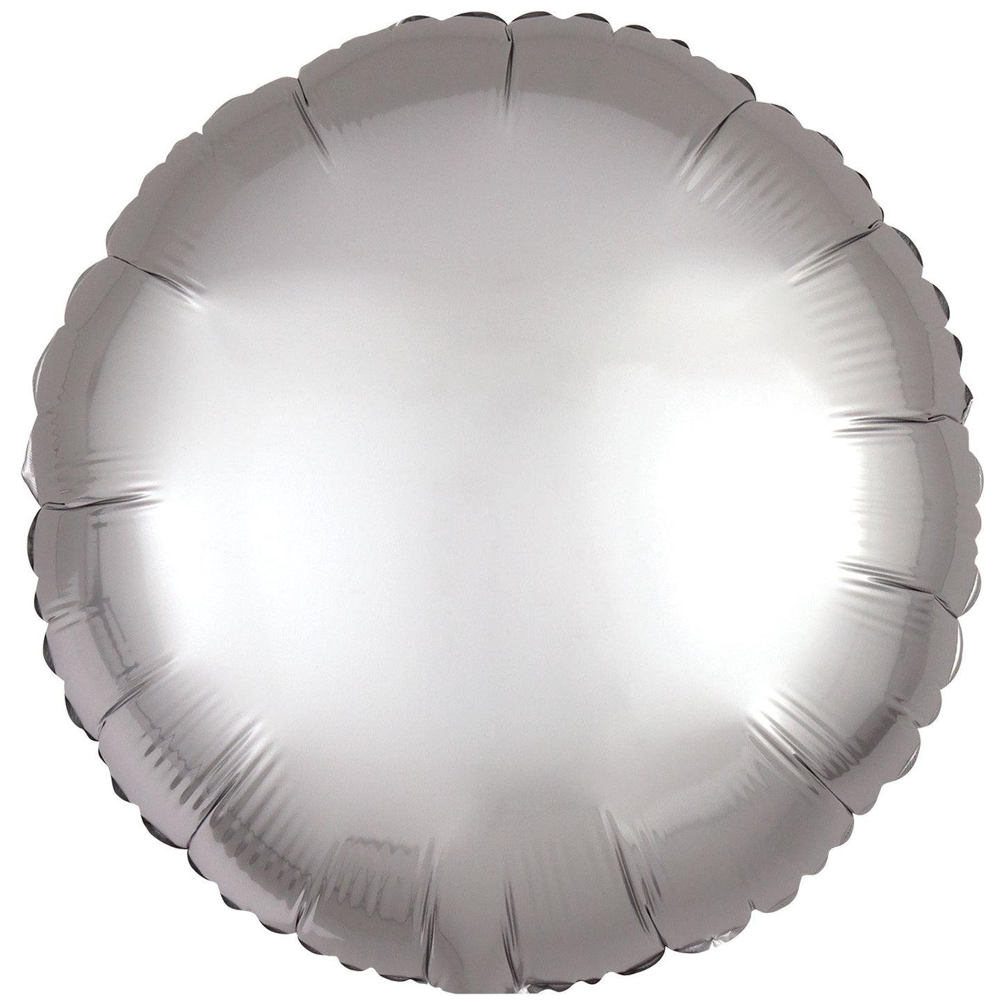 Amscan Silk Lustre Various Colours Circle Standard Unpackaged Foil Balloons C16 - 10 PC