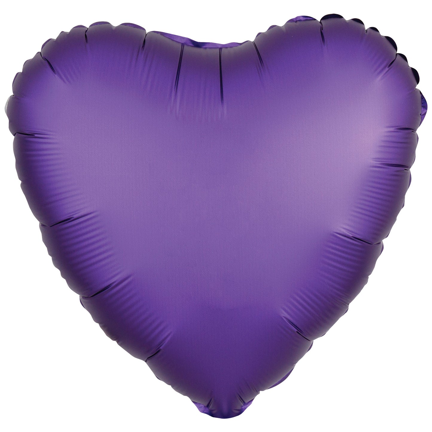 Amscan Silk Lustre White Heart Standard Packaged Foil Balloons C16 - 5 PC