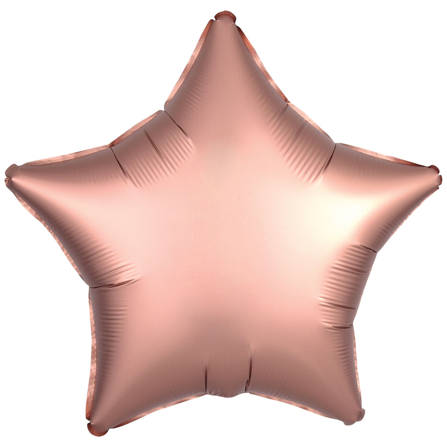 9914133 - Amscan Silk Lustre Rose Copper Star Standard Unpackaged Foil Balloons C16 - 10 PC