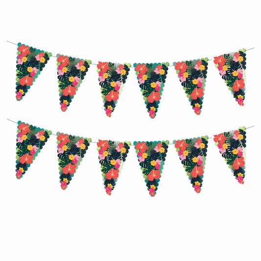 Flamingo Outdoor Plastic Bunting 6m - 6 PC