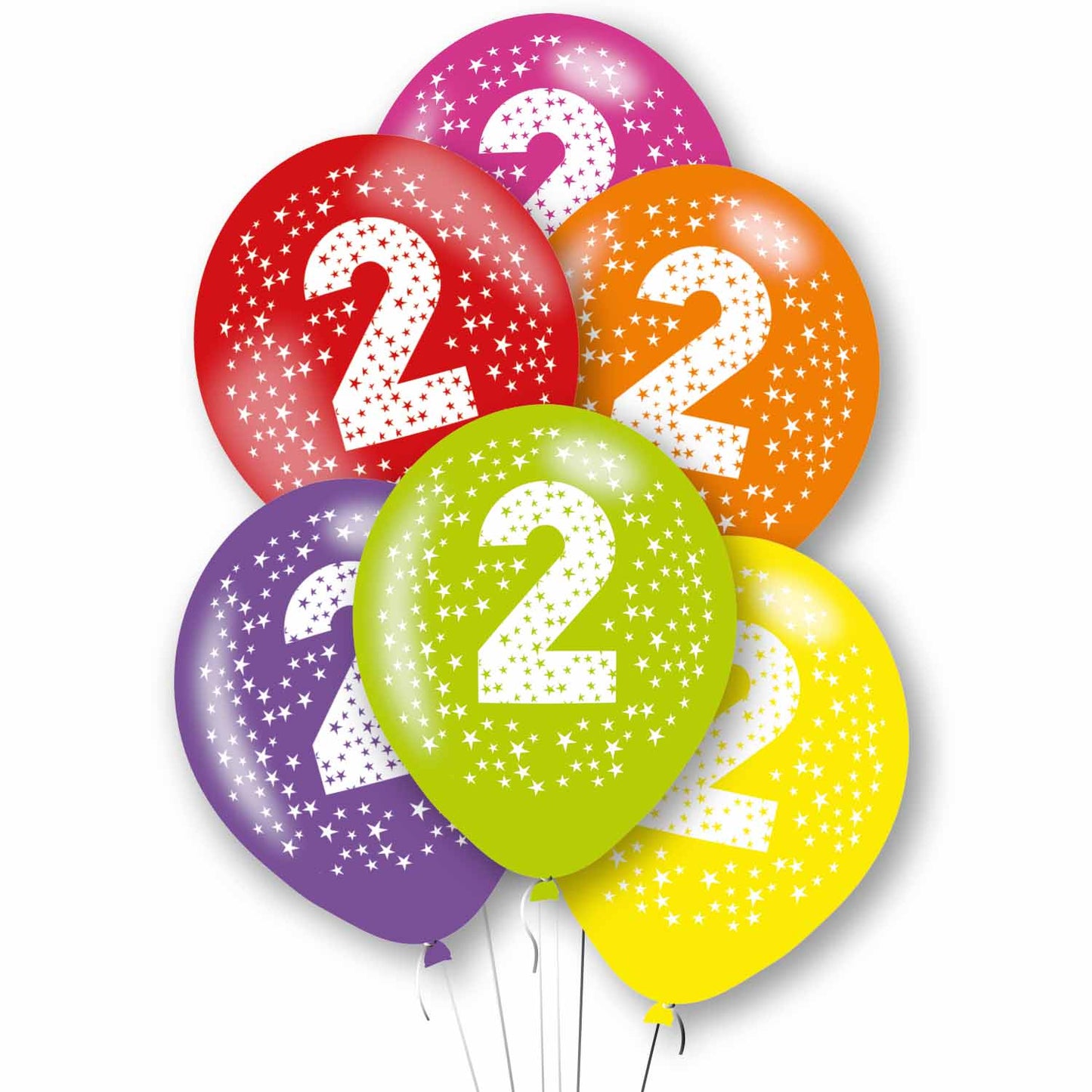 9912719 IP X10 - Age 2 Primary Mix Latex Balloons 11"/27.5cm - 10 PKG/6