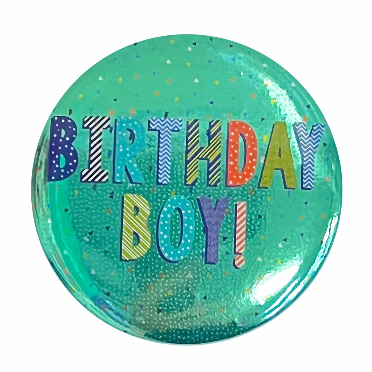 9912101 IP X12 - Birthday Boy! Badges 6cm - 12 PC