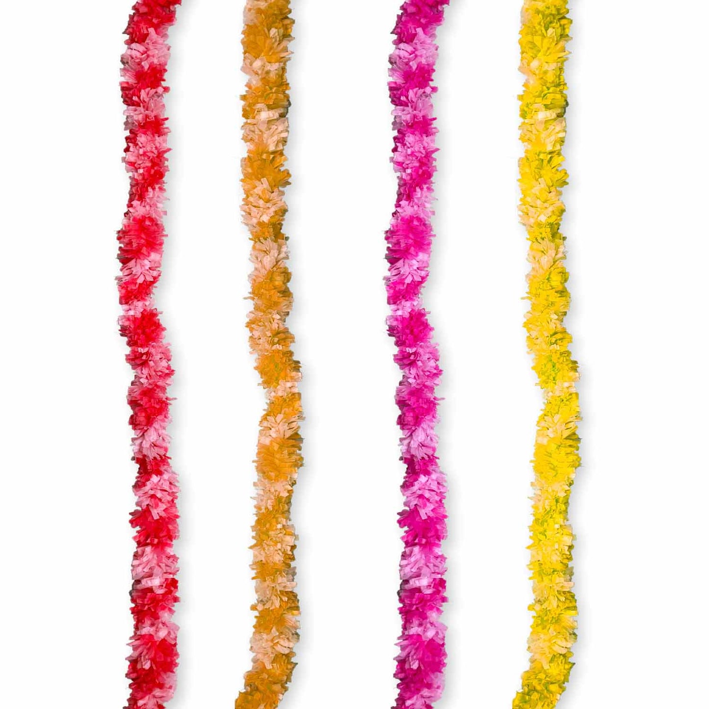9914467 IP X6 - Diwali Lei Assorted Colour Garlands 1.5m - 6 PKG/4